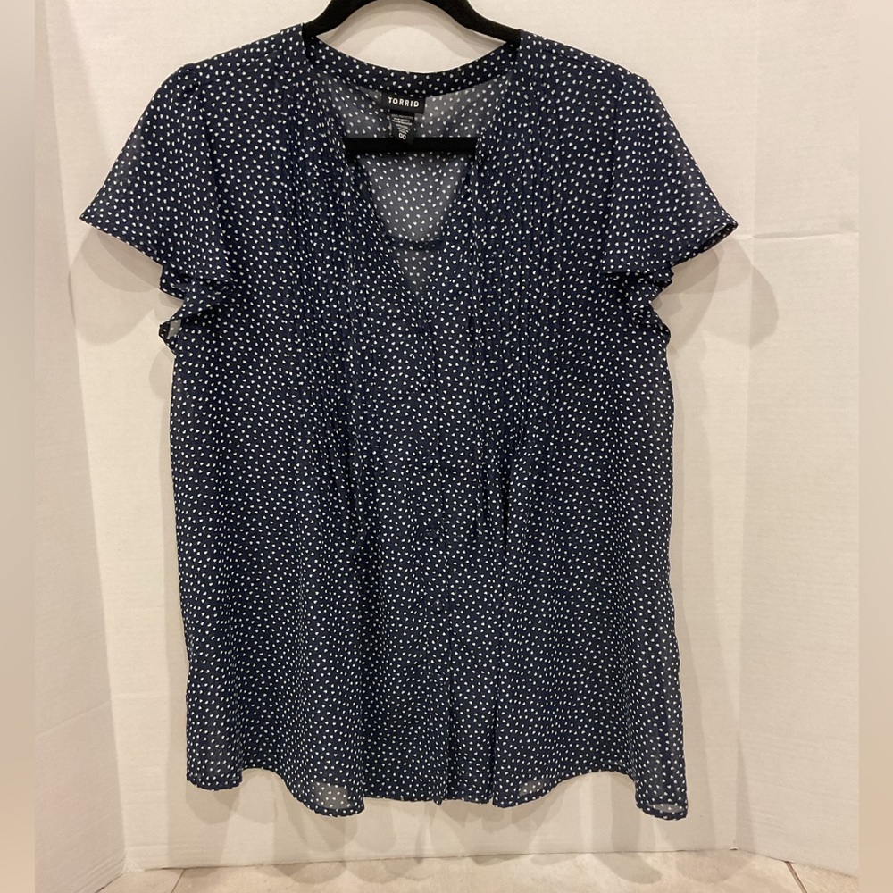 Sheer Blouse with Hearts